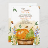 Herfst Harvest Festival Kaart (Voorkant / Achterkant)