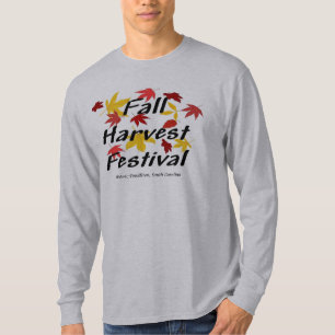Herfst Harvest Festival Mannen Long Slaping T-shir T-shirt