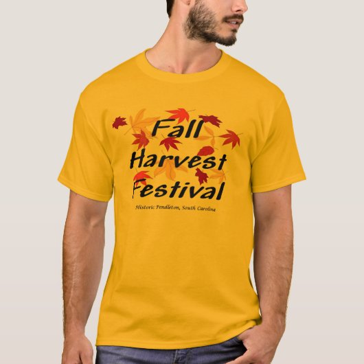 Herfst Harvest Festival Mannen T-Shirt (Voorkant)