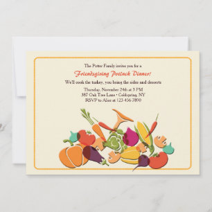 Herfst Harvest Invitation Kaart