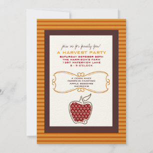 Herfst Harvest Party Invitations Kaart