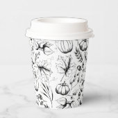 Herfst Harvest Pumpkin Papieren Bekers (Rechts)