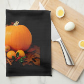 Herfst Harvest Pumpkins and Gourds Kitchen Towel Theedoek (Quarter Fold)