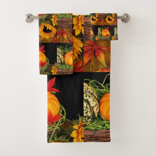 Herfst Harvest Sunflower  Bad Handdoek (Insitu)
