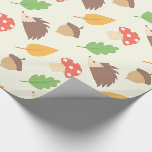Herfst Hedegel Pattern Cadeaupapier (Hoek)