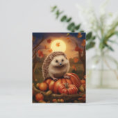 Herfst Hedgehog Briefkaart (Staand voorkant)