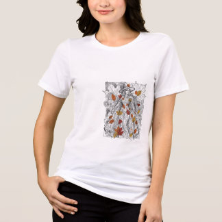 Herfst Heksenlijn Kunst Botanische Oogst Grafiek Tri-Blend Shirt