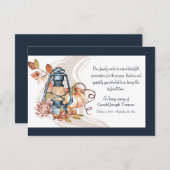 Herfst Herdenking Begrafenis Dank u kaart (Voorkant / Achterkant)