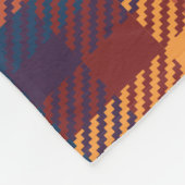 Herfst Herfst Aarde Tonen Plaid Patroon Fleece Deken (Hoek)