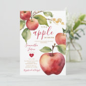 Herfst Herfst Appel van mijn Oog Baby shower Uitno Kaart (Staand voorkant)