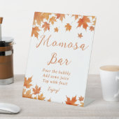 Herfst Herfst Baby shower Momosa Bar Reclamebord Met Voetstuk (Insitu)