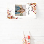 Herfst Herfst Begrafenisprogramma Foto Order of Se Spandoek (Insitu)