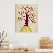 Herfst herfst Bigouding Monogram Poster (Keuken)