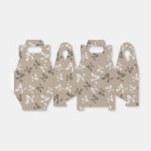 Herfst Herfst bladeren bruin patroon Bedankdoosjes (Uitgevouwen)