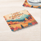 Herfst/Herfst/bladeren/kleurrijk Kartonnen Onderzetters (Gebogen)