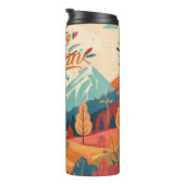 Herfst/Herfst/bladeren/kleurrijk Thermosbeker (Geroteerd rechts)