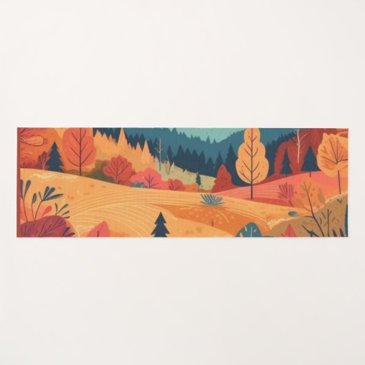 Herfst/Herfst/bladeren/kleurrijk Yogamat (Voorkant (horizontaal))