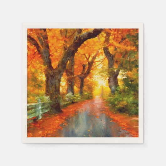 Herfst/Herfst/Bladeren/natuur Servet (Voorkant)