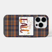 Herfst/herfst/bladeren/plaid iPhone Hoesje (Achterkant horizontaal)