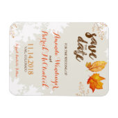 Herfst Herfst bladeren Save the Date Magnet Magneet (Horizontaal)