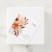 Herfst Herfst Bloemen Boho Bruiloft Bedankjes Labels (In situ)