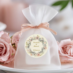 Herfst Herfst Bloemen Personaliseren Party Labels