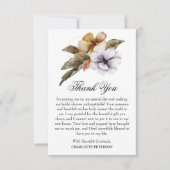 Herfst Herfst Bloemen Vrijgezellenfeest Bedankkaart (Voorkant)