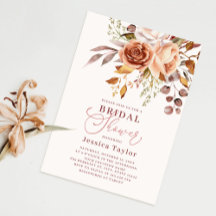 Herfst Herfst Boho Flower Waterverf Vrijgezellenfe