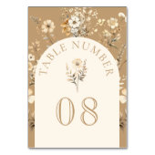 Herfst herfst Boho Wildflower bruiloft Kaart (Voorkant)