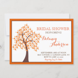Herfst Herfst Boom Bruids Douche Uitnodigingen