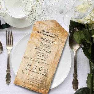 Herfst herfst bosbomen Natuur e-mail website All In One Uitnodiging