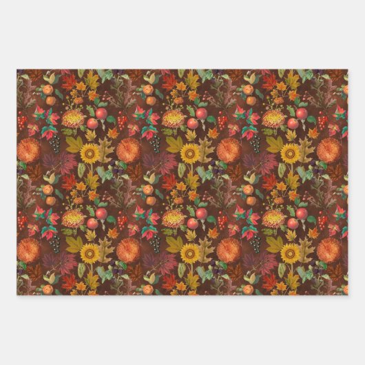 Herfst Herfst Botanicals Inpakpapier Vel (Voorkant 2)