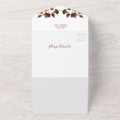 Herfst herfst bruiloft all in one uitnodiging (Buitenkant)