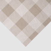 Herfst Herfst Bruin Taupe Plaid Patroon Tissuepapier (Detail)
