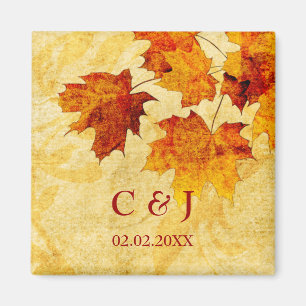 herfst herfst bruine bladeren met uitzondering van magneet