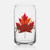 Herfst herfst druiven bladeren Drinkware Set Blikvorm Glas (Voorkant)