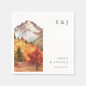 Herfst herfst elegante bruiloft servet (Voorkant)