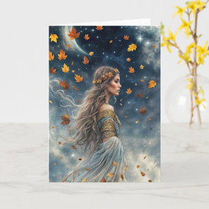 Herfst Herfst Equinox Mabon Gypsy Bohemian Kaart