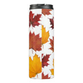 Herfst Herfst esdoorn bladeren Thermosbeker (Achterkant)