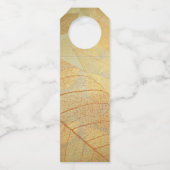 Herfst - Herfst Familie Monogram Bladeren Flessenhanger (Achterkant)