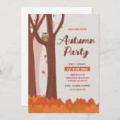Herfst / Herfst Feestflyer sjabloon Kaart (Voorkant / Achterkant)