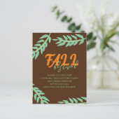 Herfst herfst Festival Greenery Flyer Briefkaart (Staand voorkant)