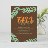 Herfst herfst Festival Greenery Flyer Kaart (Staand voorkant)
