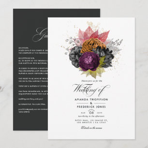 herfst - Herfst Floral Wedding Kaart