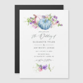 herfst - Herfst Floral Wedding Magnetische Uitnodiging (Voorkant / Achterkant)