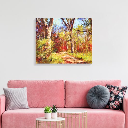 Herfst herfst Forest Canvas Art Print (Insitu (Woonkamer))