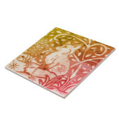 Herfst herfst Fox Snow Gold Copper Winter Woodland Tegeltje (Zijkant)