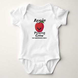 Herfst herfst gelijkend familie Apple Pick Crew Romper