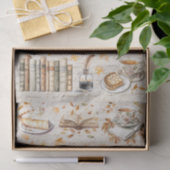 Herfst Herfst Gezellige Bibliotheek Decoupage Tissuepapier (Geschenk)