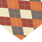 Herfst/Herfst Gingham patroon Korte Tafelloper (Hoek)